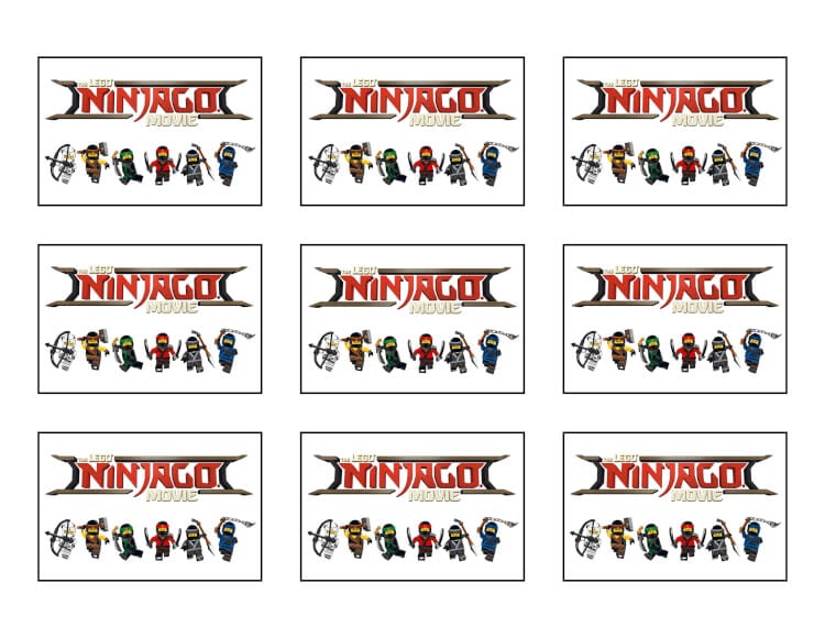 lego ninjago matching character cards back side