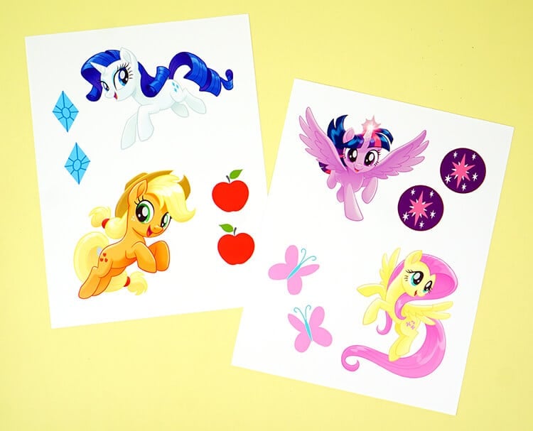 my little pony printable shrink plastic images