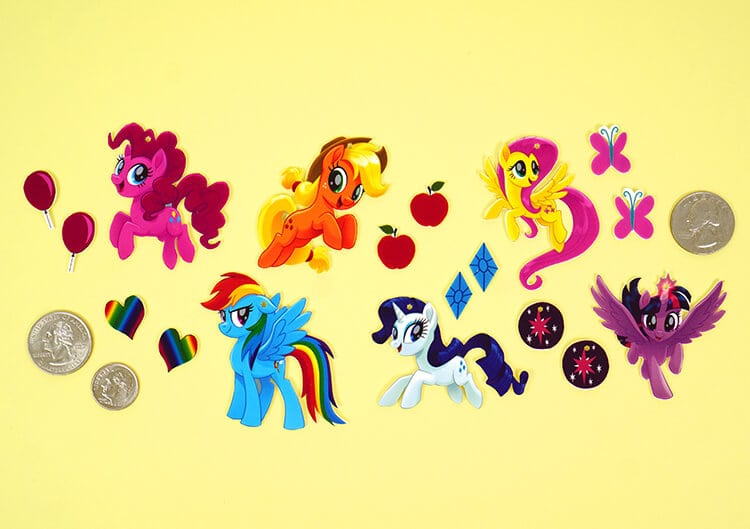 shrink plastic my little ponies after shrinking