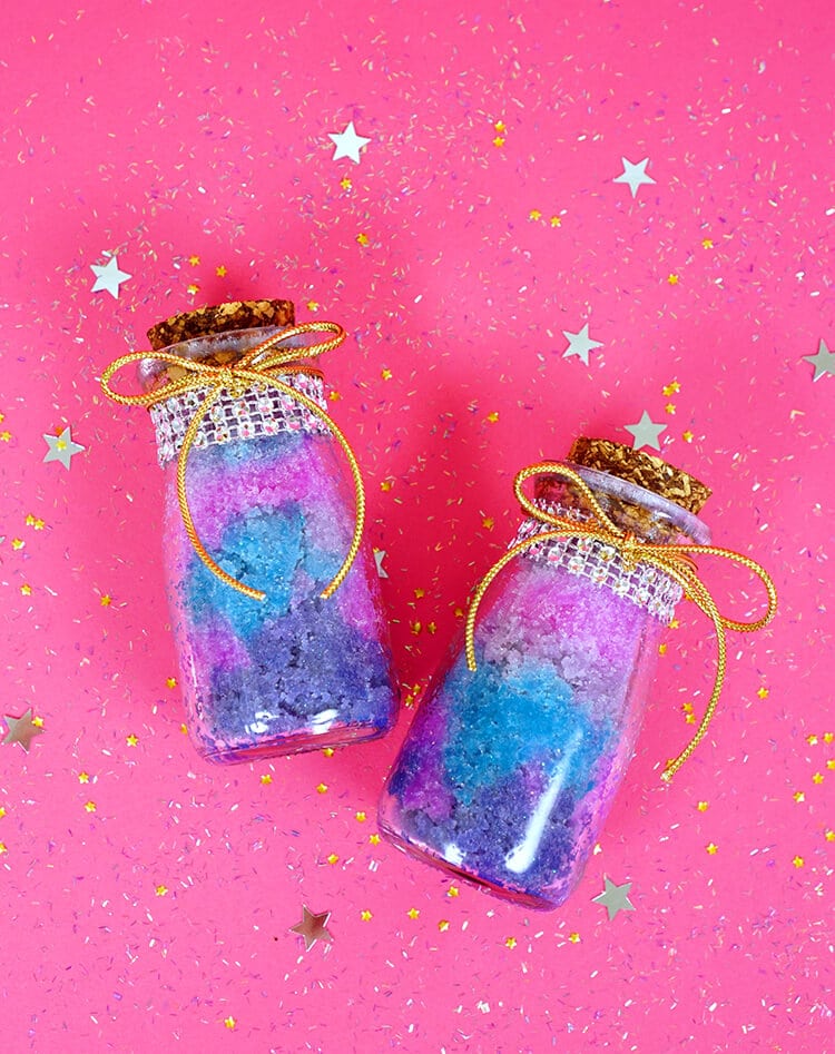 sugar scrub gift idea in cute jars