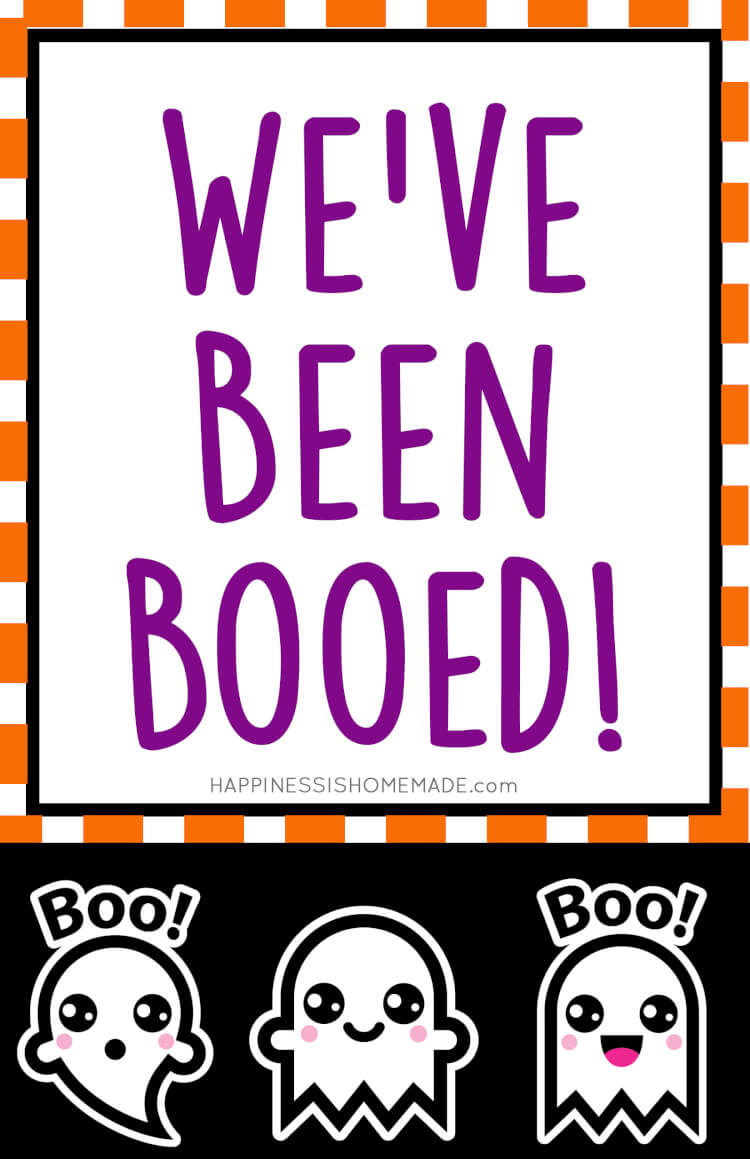 These "You've Been Booed" Halloween printables are SO much fun! Does your neighborhood boo each other at Halloween time? Not sure what that even means? Read on, and I’m sure you’ll be excited to “Boo,” too! It’s such a fun new tradition!