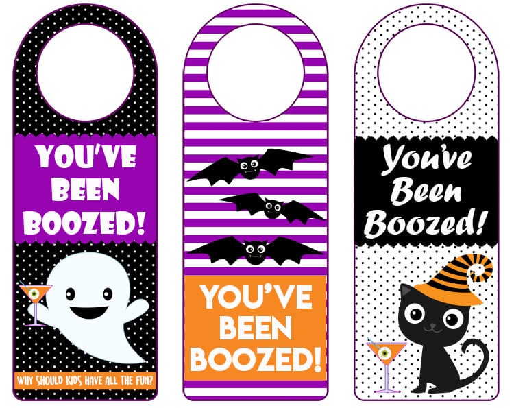printable youve been boozed halloween gift tags