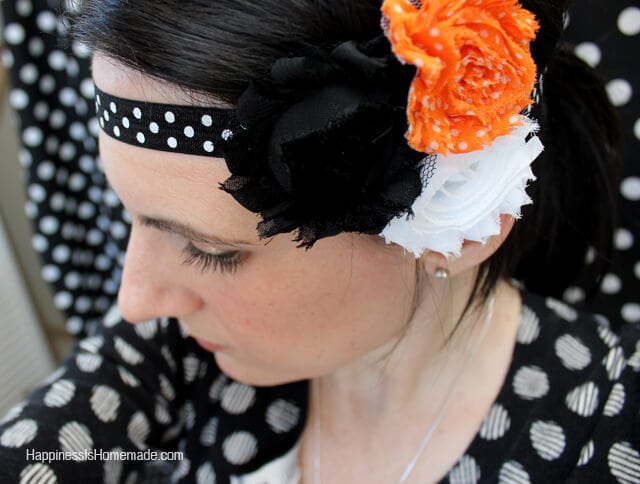 cute halloween floral headband