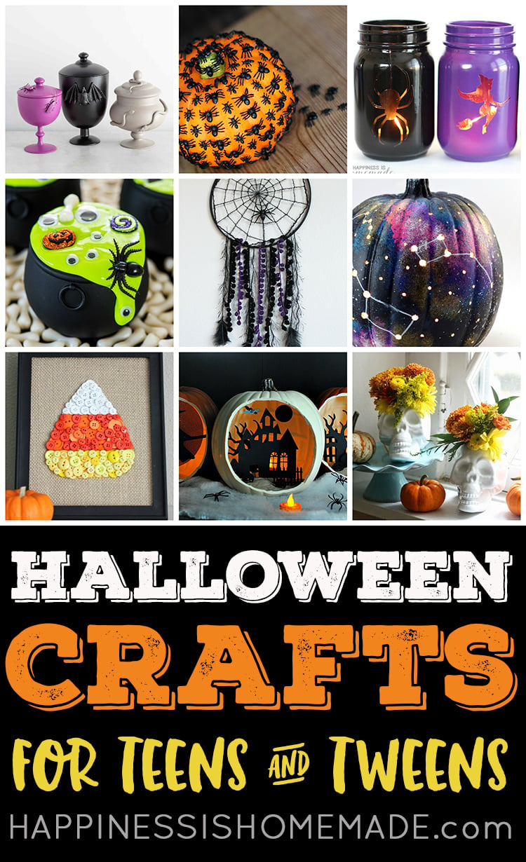 Easy Halloween Crafts for Teens - Happiness is Homemade