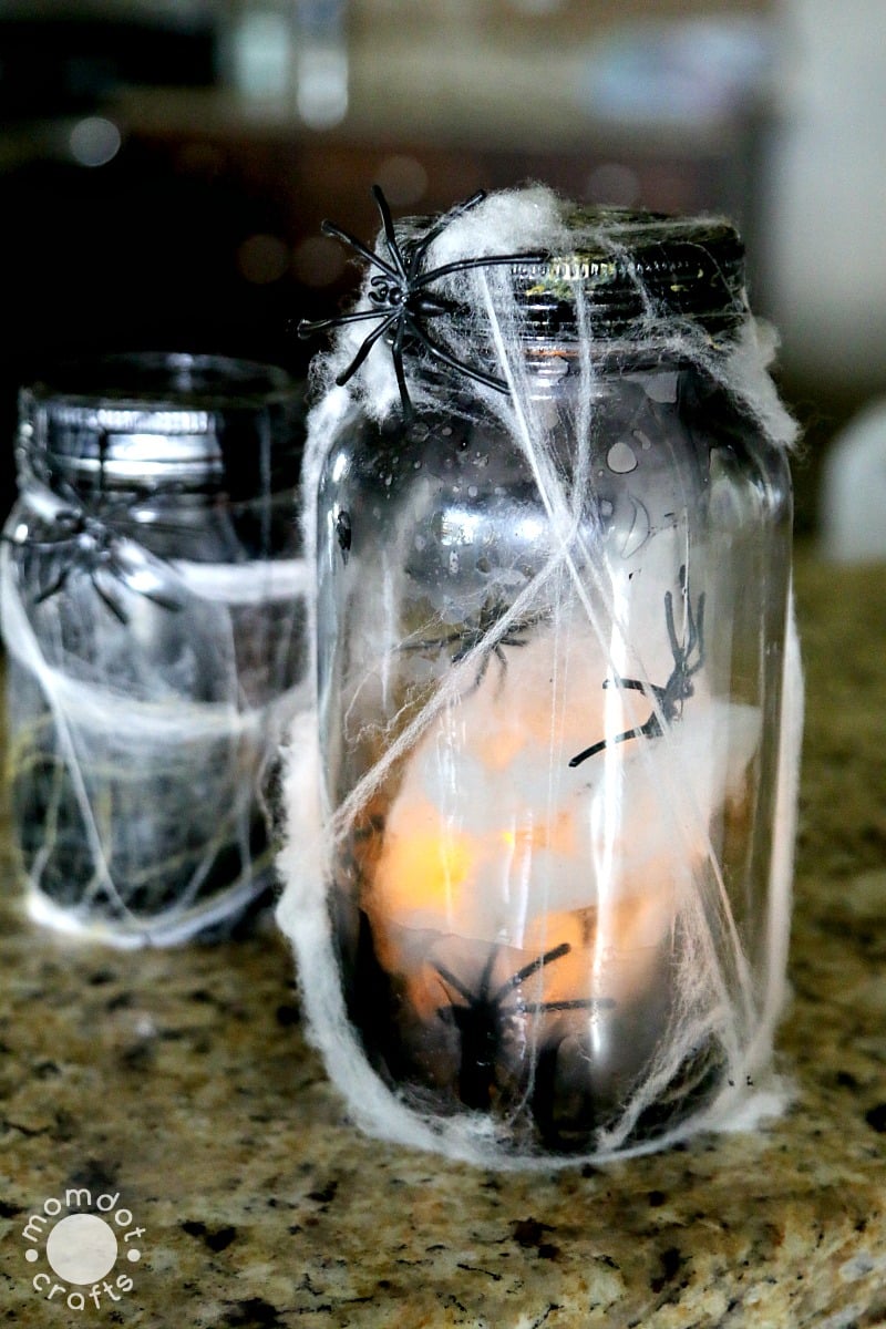 spider mason jar craft