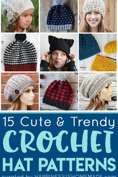 15 cute and trendy crochet hat patterns