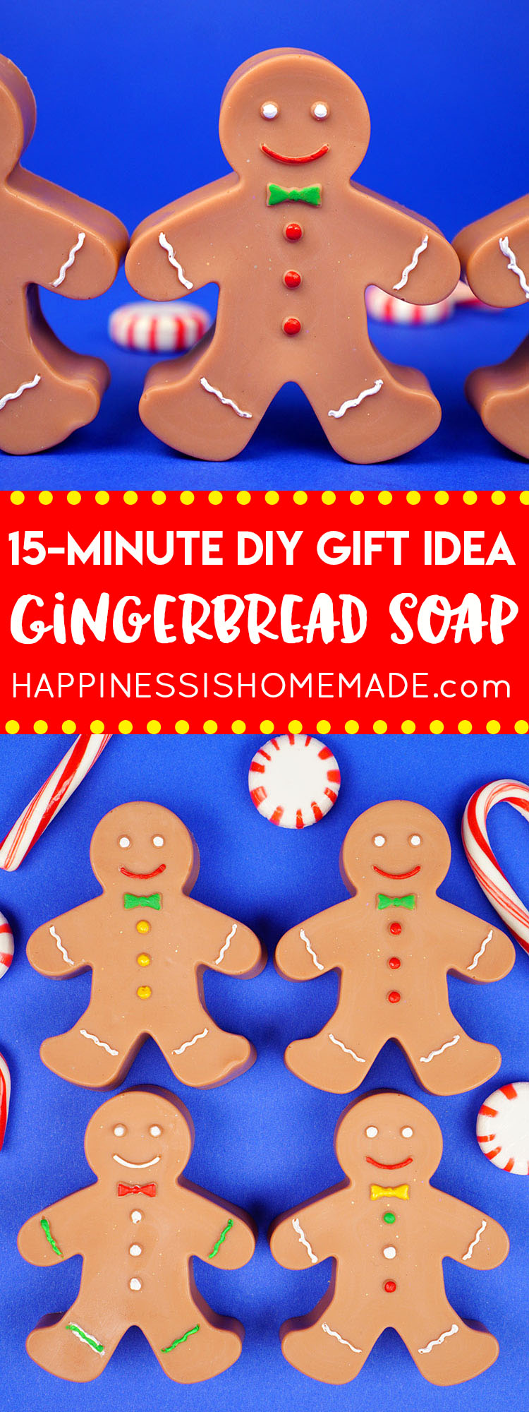 15 minute DIY gift idea gingerbread soap