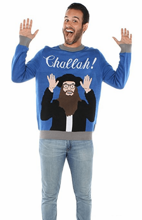 Challah Hanukah sweater for men
