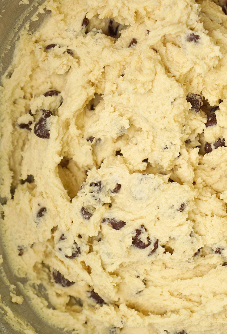 cookie dough in bowl
