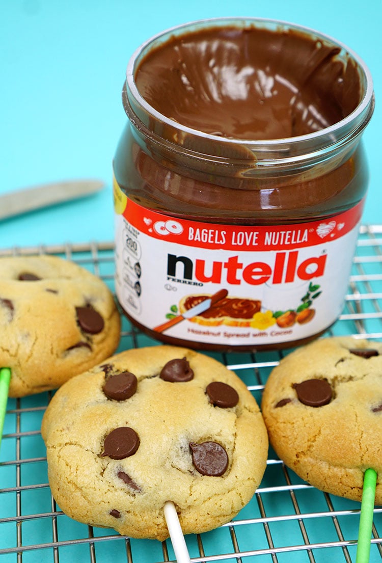 cookies with Nutella hazelnut spread