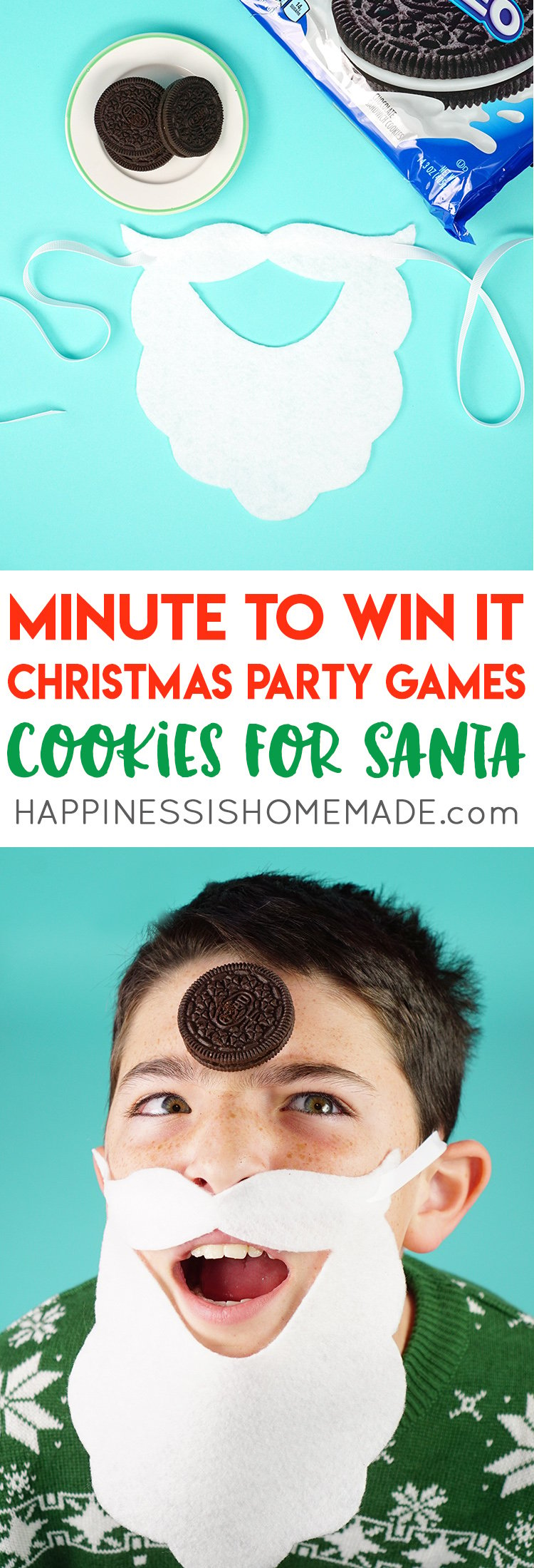 minute to win it christmas party games cookies for santa game 