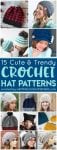 15 cute and trendy crochet hat patterns