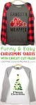 funny and easy christmas shirts with cricut cut files 
