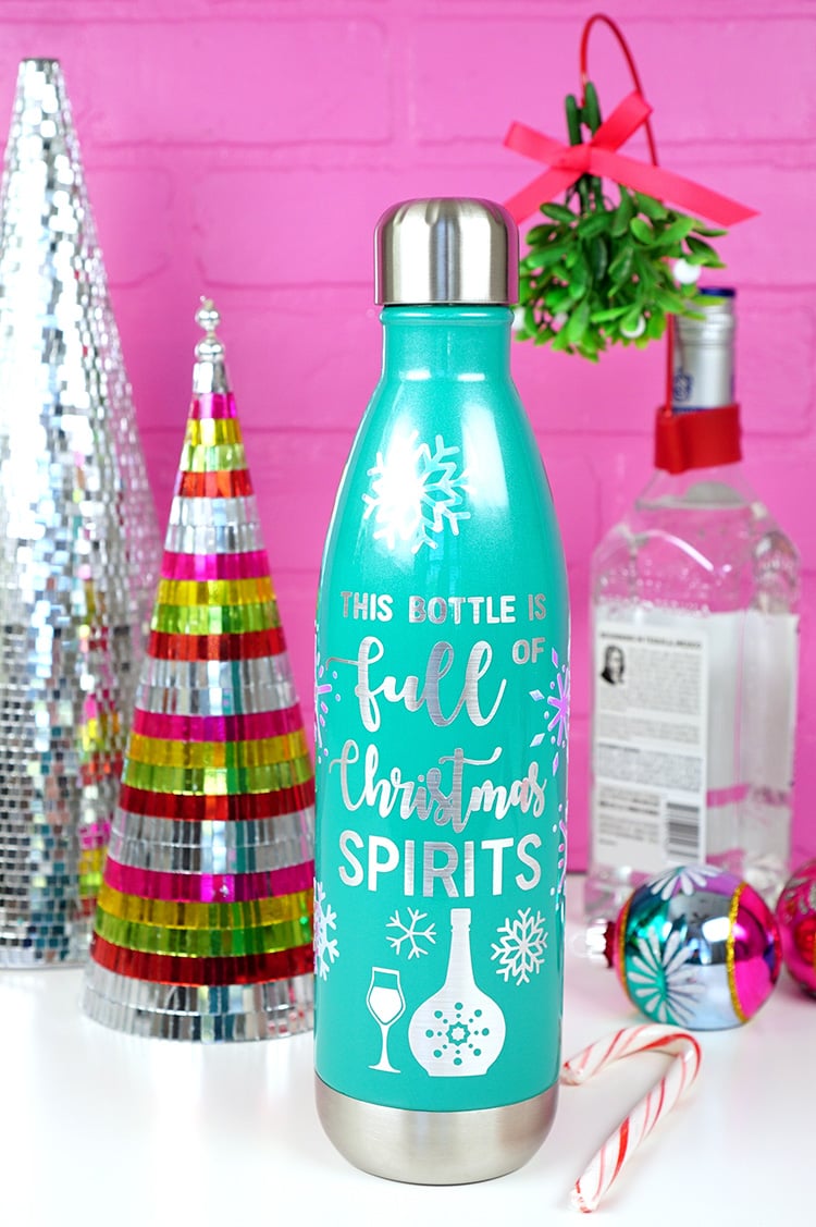 Free SVG File: Christmas Spirits Bottle