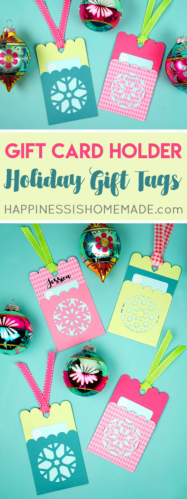 Download Snowflake Gift Card Holder Tags Christmas Svg File Happiness Is Homemade Yellowimages Mockups