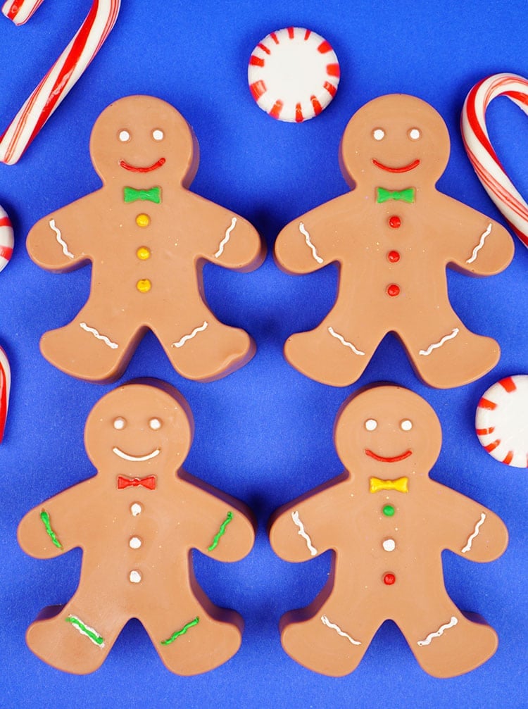 gingerbread soap with peppermint candies