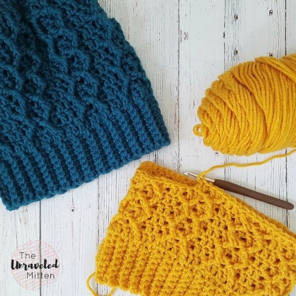 honeycomb cabled beanie pattern for crocheters 