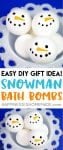 easy diy gift idea snowman bath bombs 