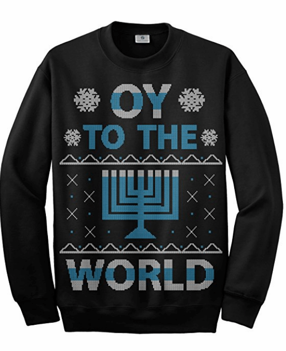 oy to the world Hanukah sweater