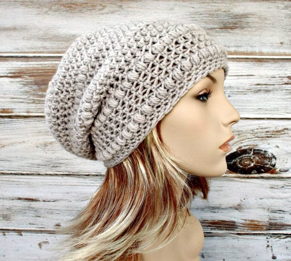 penelope puff stitched crocheted hat 