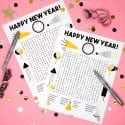 Happy new year word search game new year party game New Year's Eve Games & Activities - Happiness is Homemade