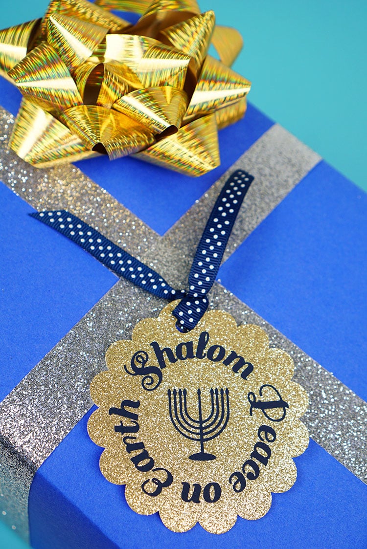 Hanukkah Gift Tags with Cricut