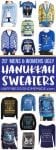 20+ mens and womens ugly hanukkah sweaters