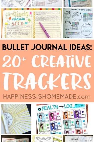 bullet journal ideas: 20+ creative trackers