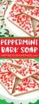 peppermint bark DIY soap gift idea