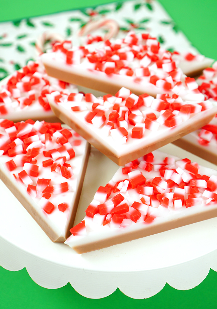 christmas gift idea peppermint bark soap