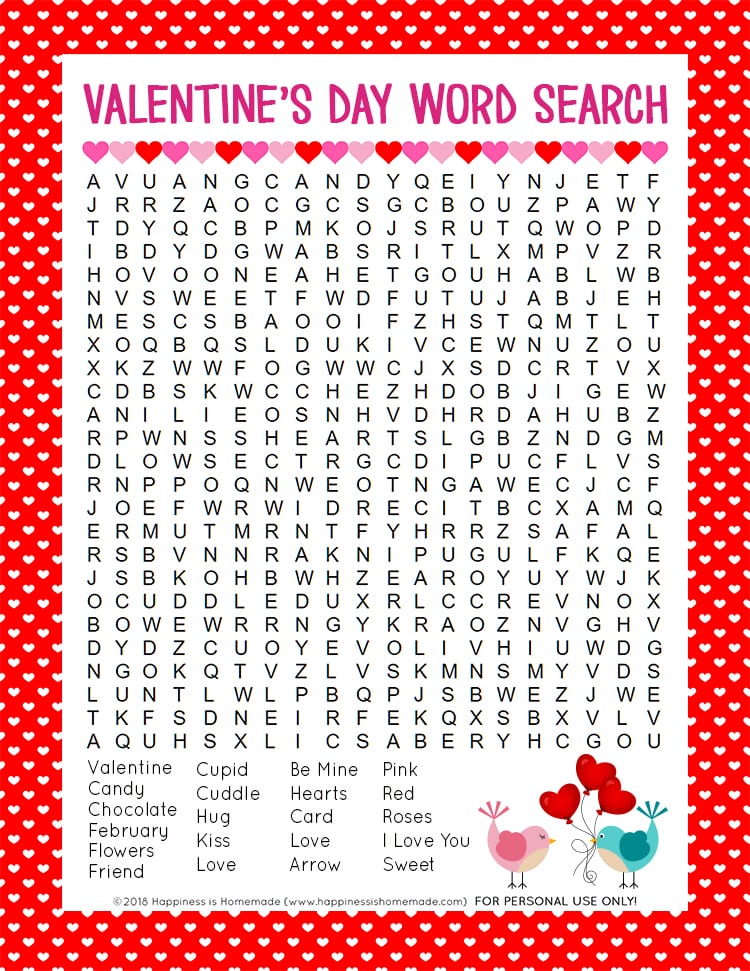 Valentine s Day Word Search Printable Happiness Is Homemade free-printable-valentine-s-day-word-search