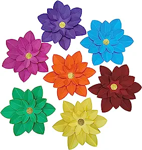 colorful paper flower party decorations