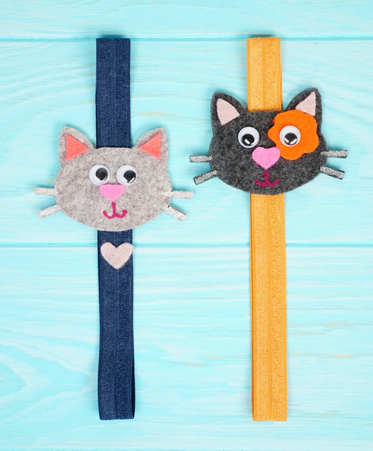 cute kitty felt bookmarkers