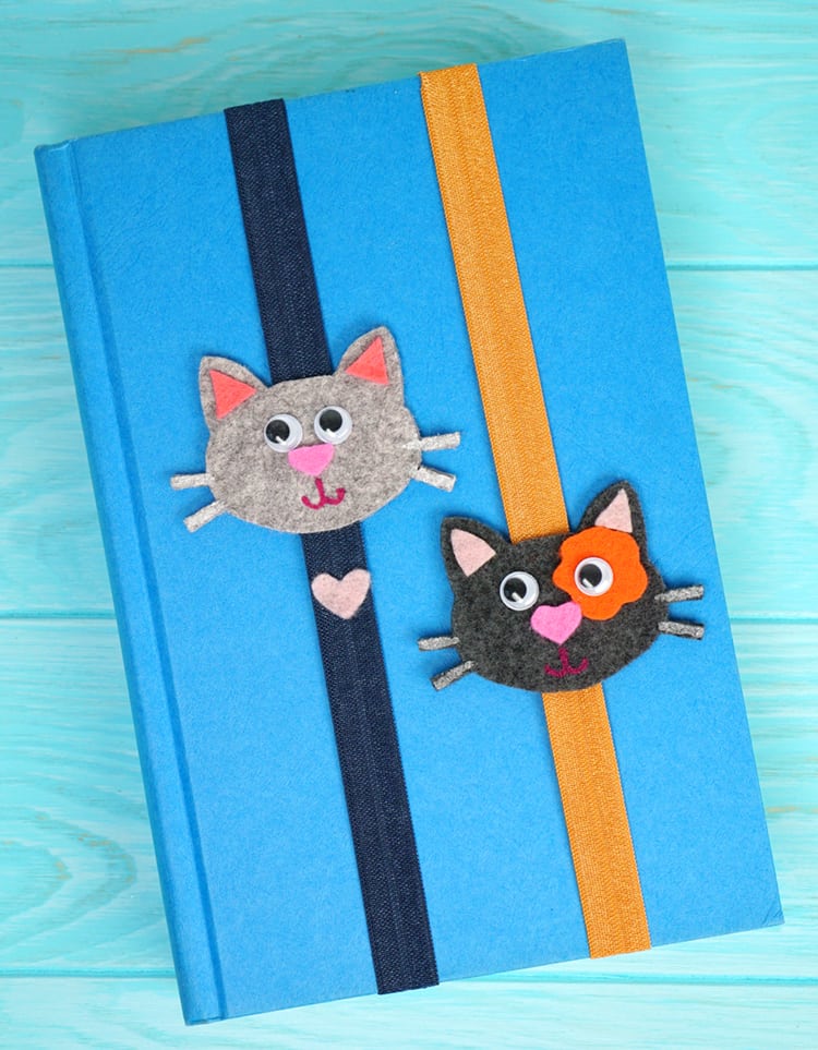 Felt Kitty Cat Bookmarks