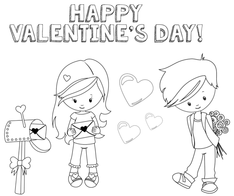 Valentines Coloring Pages - Happiness is Homemade