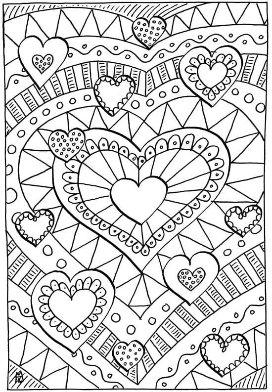 Valentine Coloring Pages