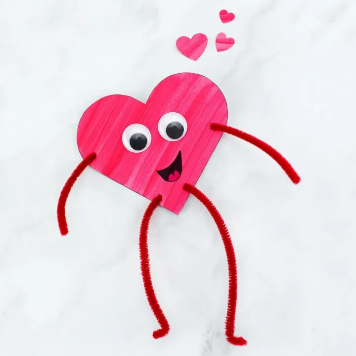 Valentine's Day Craft: Hearts with Black Glue - Mess for Less