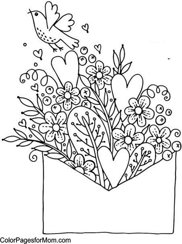 Image result for valentines day coloring pages