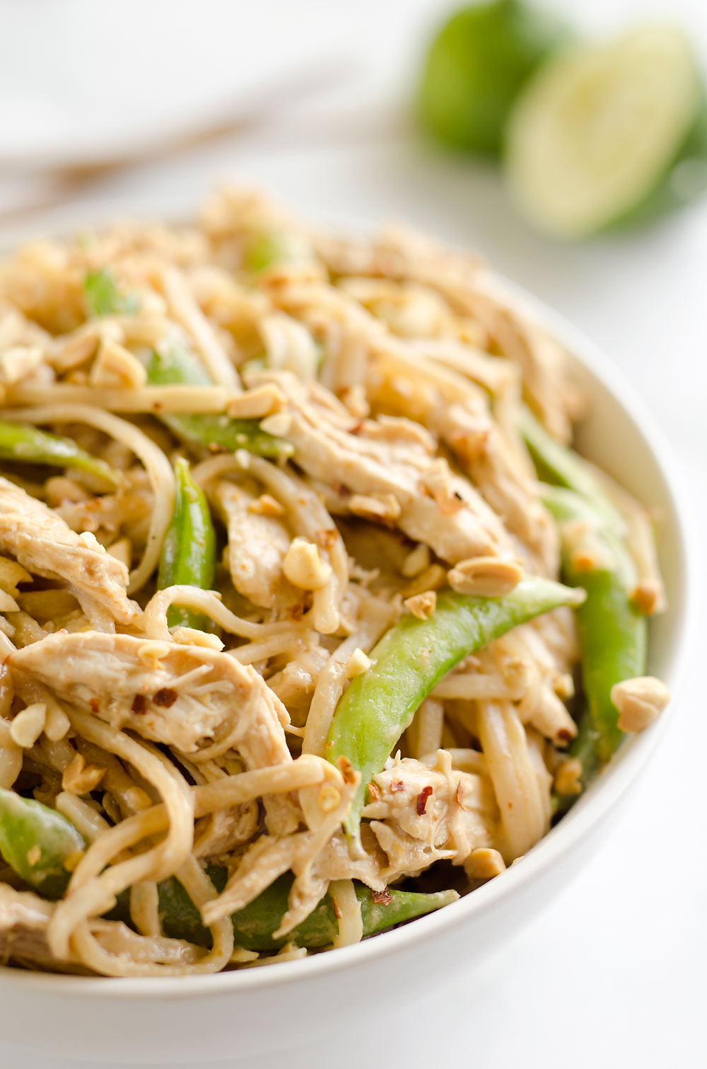 thai peanut chicken noodles