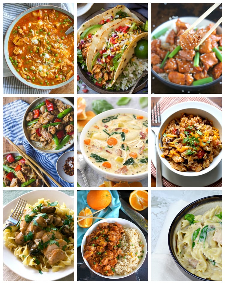 the best instant pot chicken recipes collage