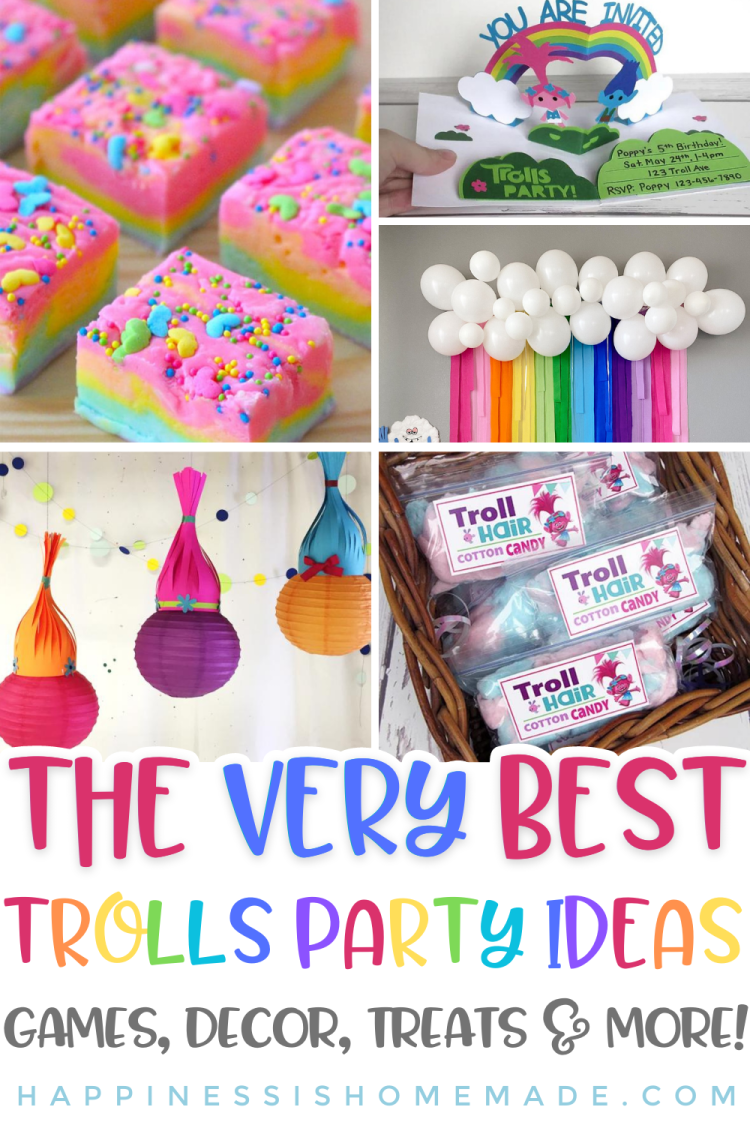 The very best Trolls birthday party ideas