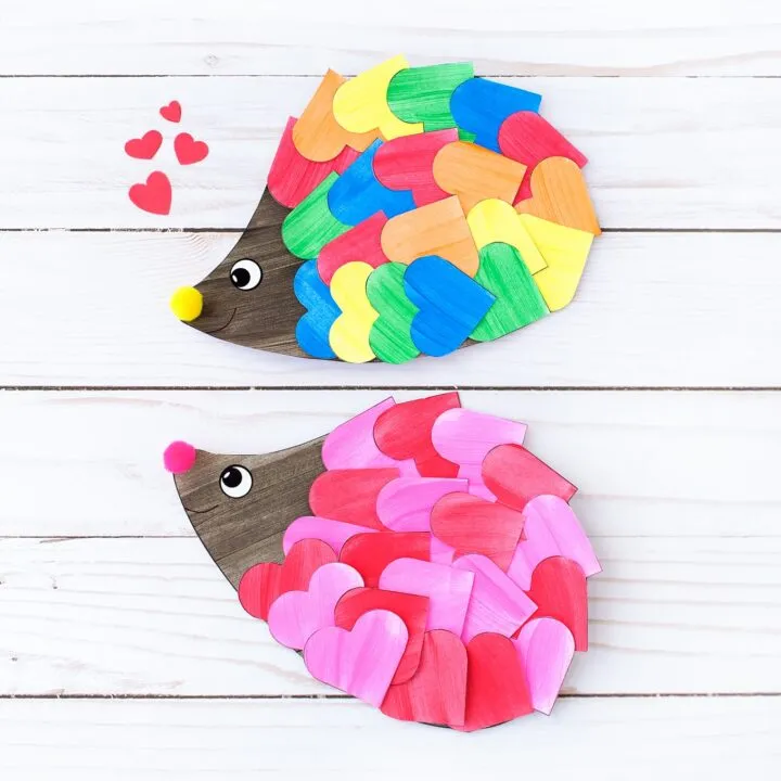 valentine hedgehog craft