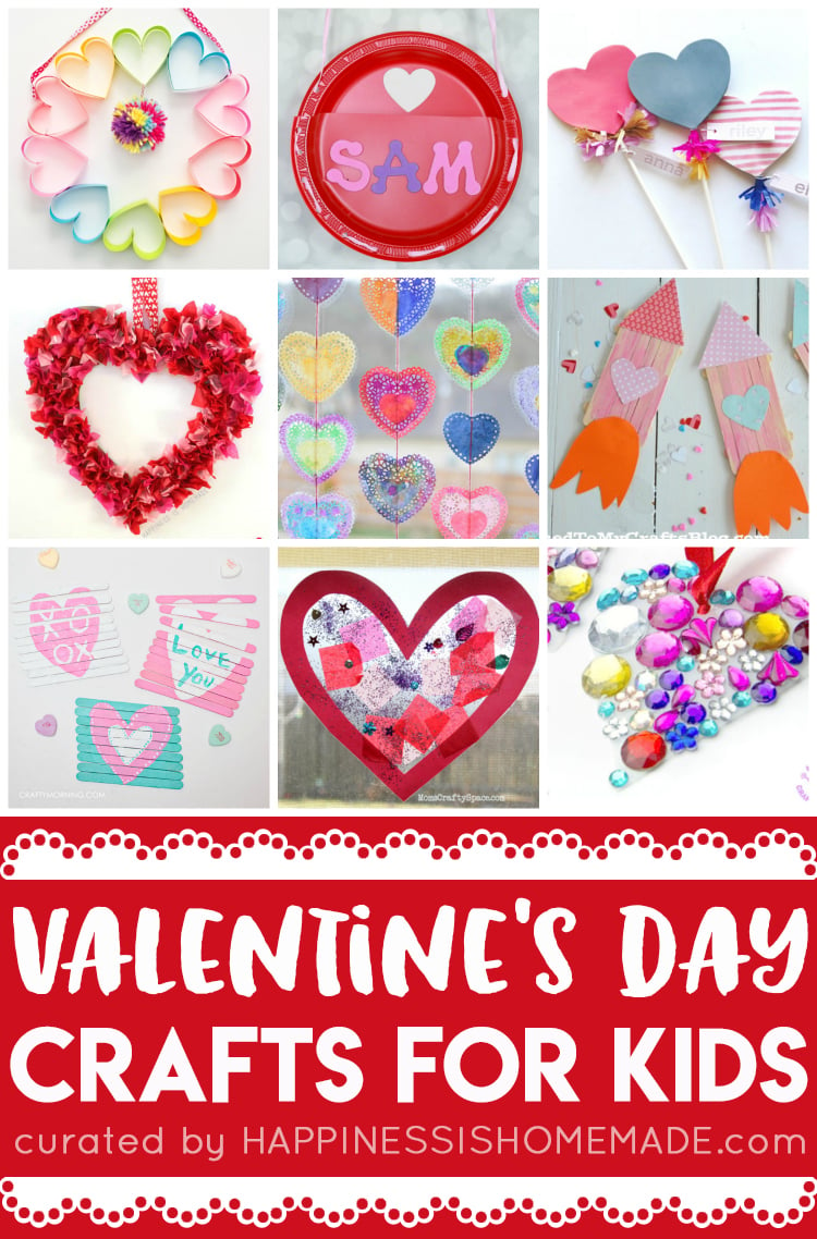 valentines day kids crafts pin graphic