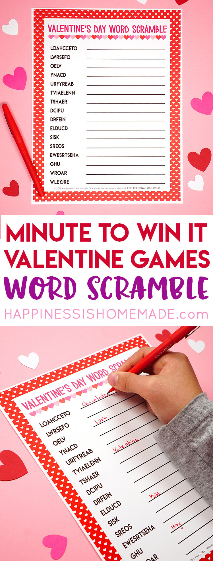 minute to win it valentine games word scramble