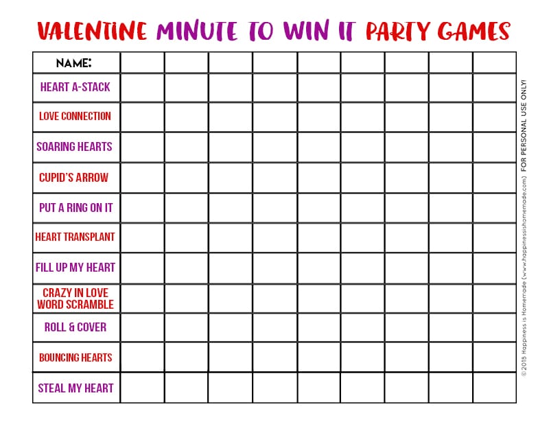 Valentine Minute To Win It Games Happiness Is Homemade Valentine Minute To Win It Games Happiness Is Homemade