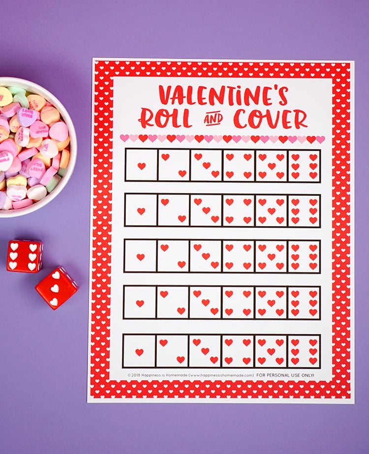 Halloween Roll and Cover Dice Game, Roll and Race