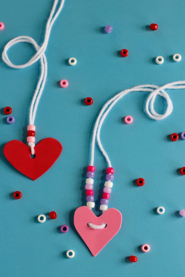 valentines day heart friendship bracelets or necklaces 