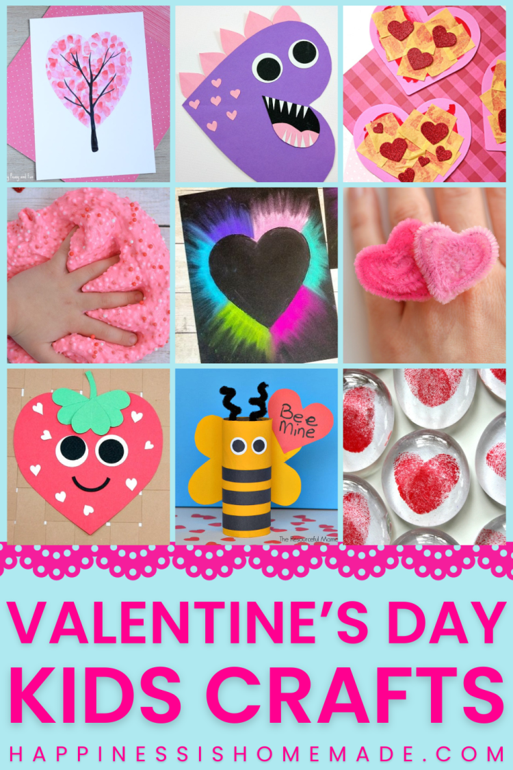 Valentine's Day Kids Crafts pin
