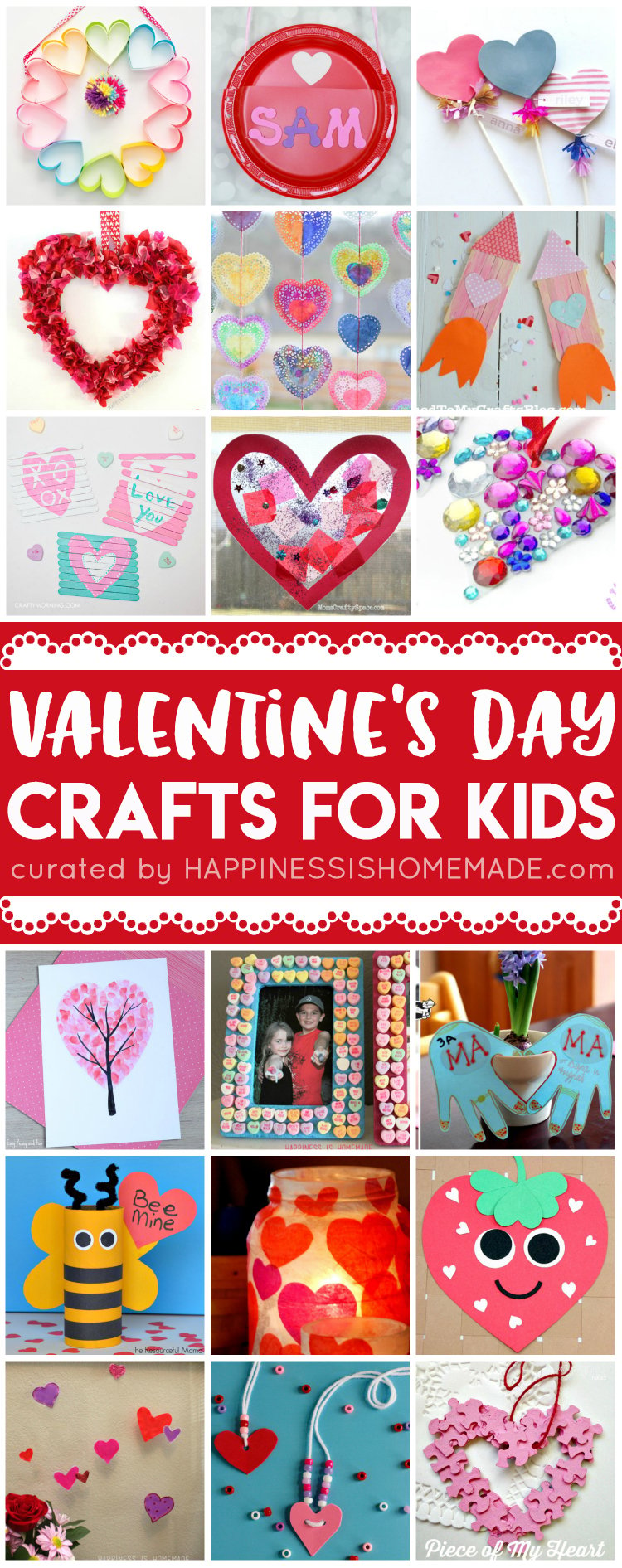 20+ Easy Valentine Crafts for Kids - Happiness is Homemade