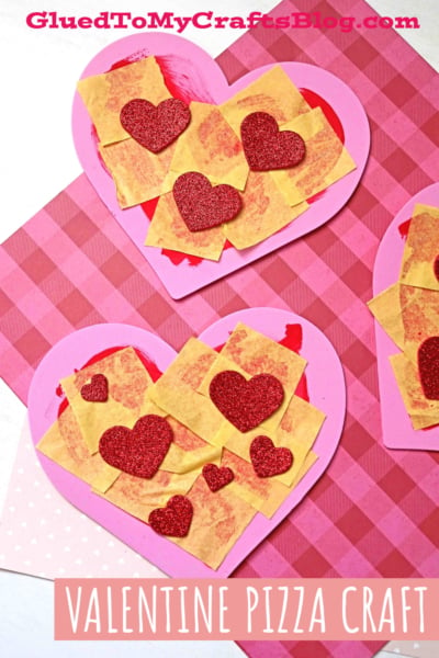 heart shaped pizza craft items